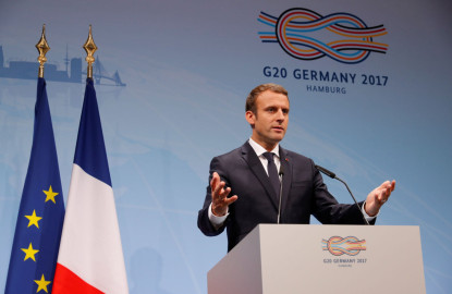 Macron anuncia que realizará cumbre del clima en diciembre en Francia