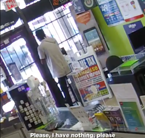 Ladrón es “atrapado” en pleno asalto 