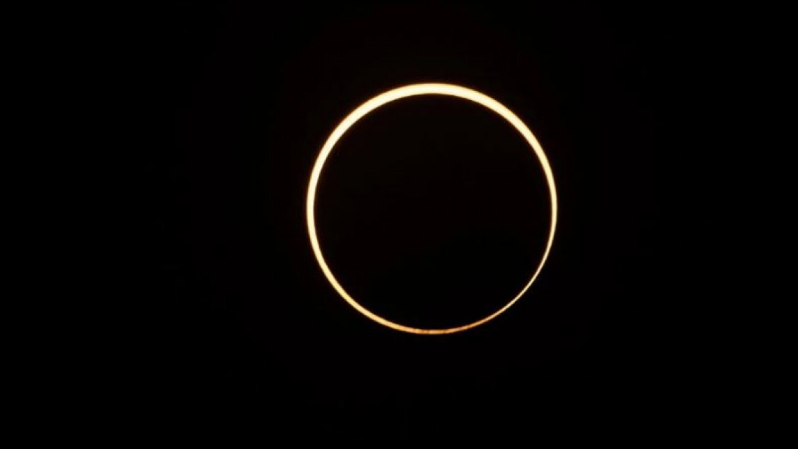 Así se vivió el primer eclipse solar anular del 2021