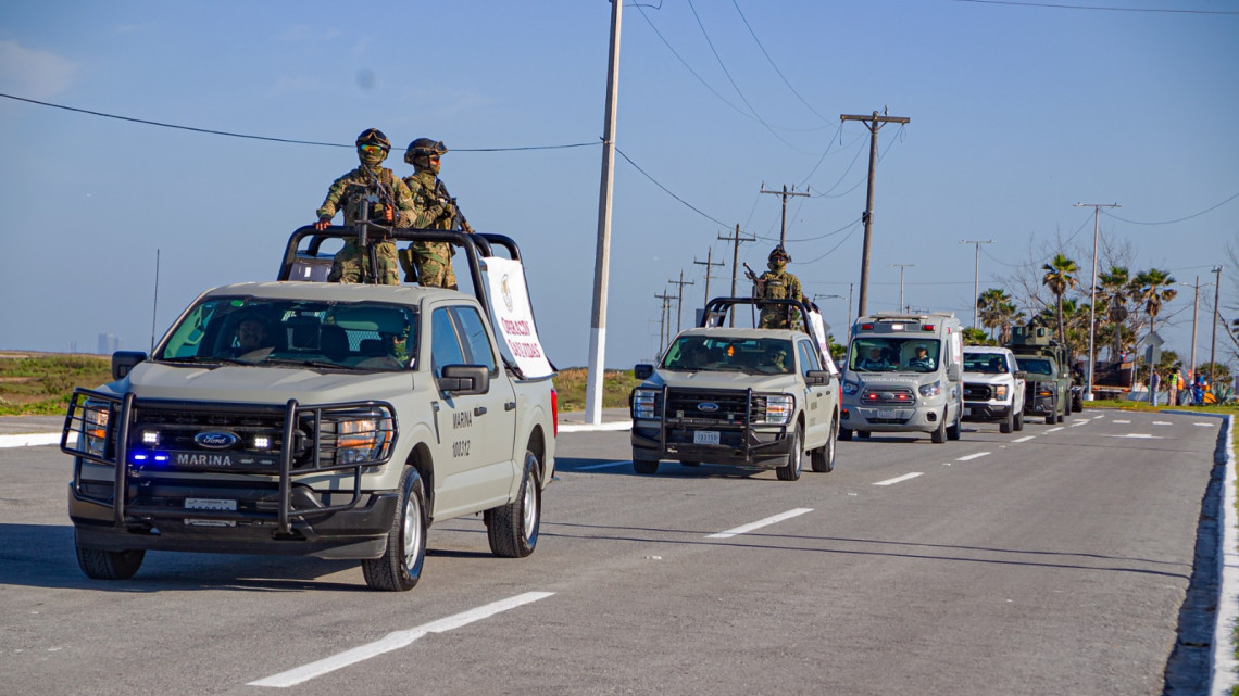 Garantizan seguridad para 240 mil vacacionistas en la Playa Bagdad de Matamoros