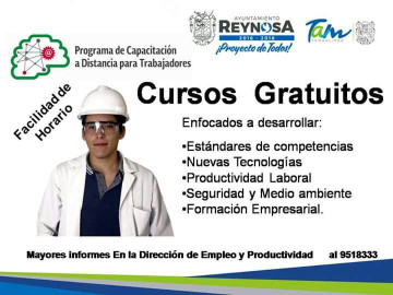 Invita Gobierno Municipal a cursos de capacitación laboral