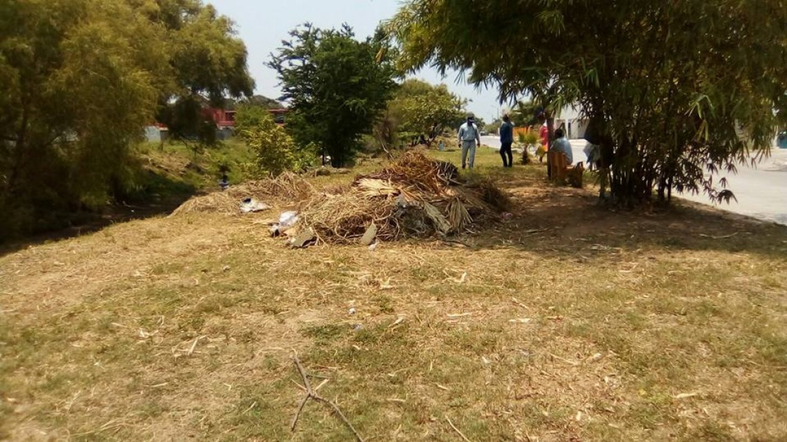 Realizan trabajos de limpieza y desazolve en Canal de Madero