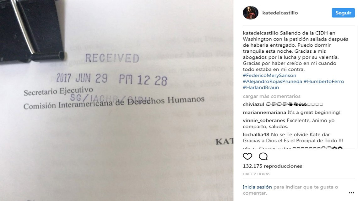 Kate del Castillo interpone demanda contra el estado Mexicano