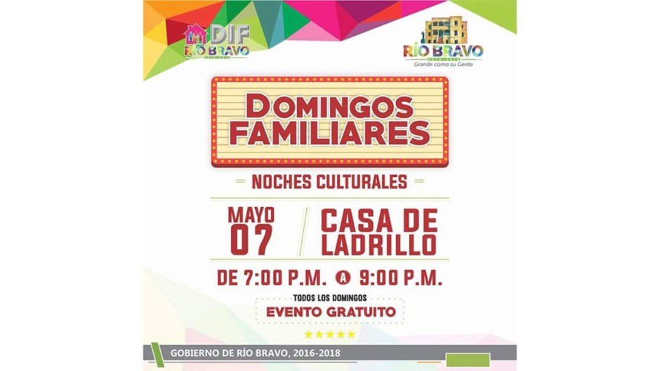 Invita ayuntamiento a “Domingos Familiares”