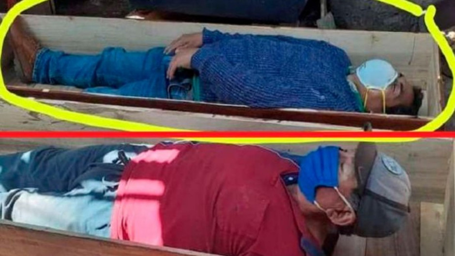 Alcalde de Perú Simula su muerte en un ataúd para no ser detenido