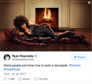 Deadpool difunde la primera imagen de Domino