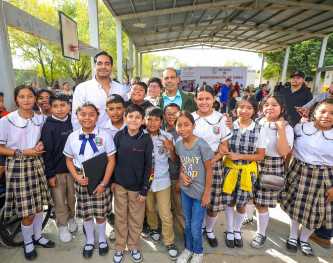 Recibió escuela primaria Auditorio de usos múltiples del Gobierno de Carlos Peña Ortiz 