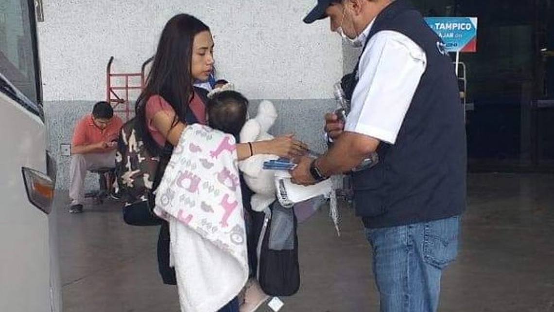 Aplican filtros sanitarios en Tamaulipas