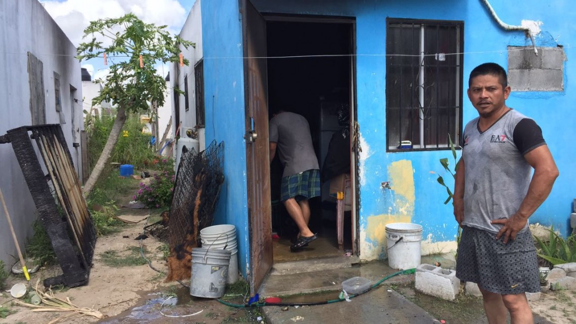 Vivienda se incendia, niñas de 2 meses y su tío están graves