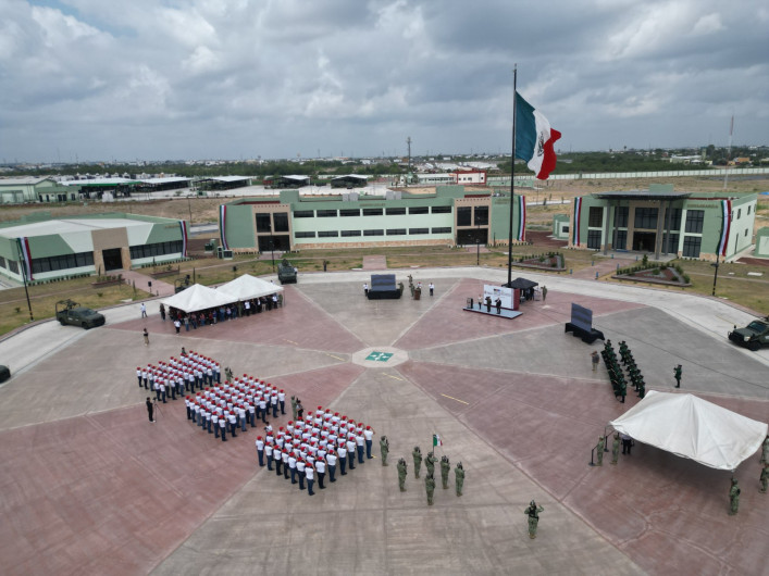 Nuevo Laredo se una a la ceremonia nacional de protesta de bandera de conscriptos del Servicio Nacional Militar