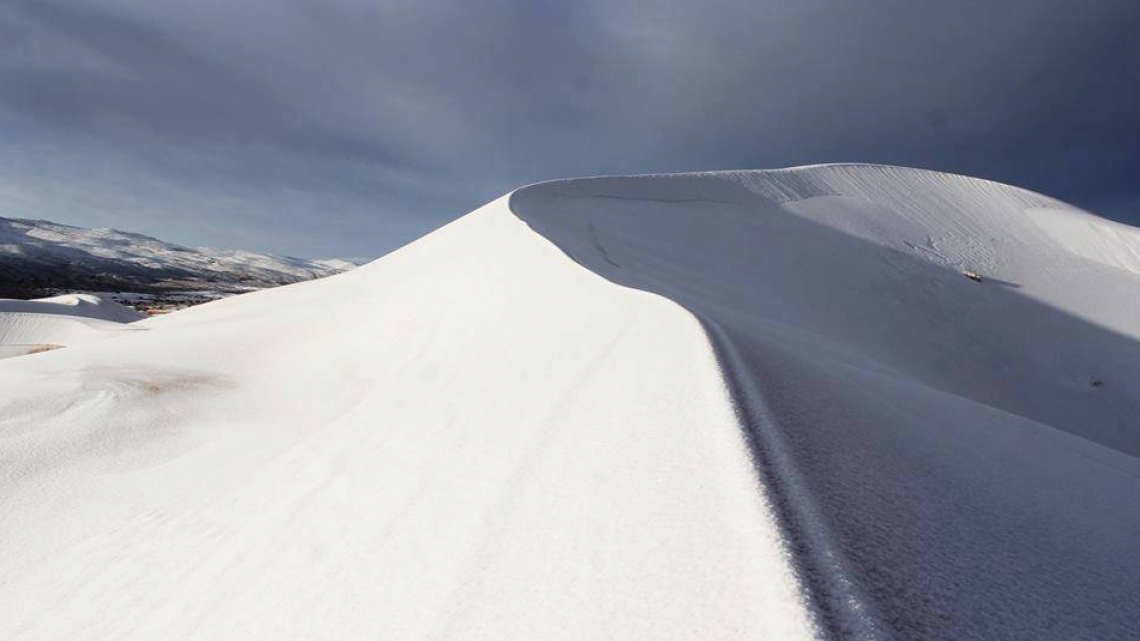 Desierto del Sahara ¡Se cubre de nieve!