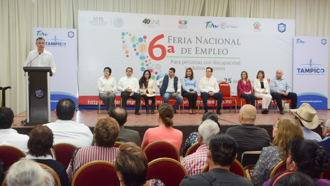 Efectúan en Tampico Feria del Empleo para Adultos Mayores y Discapacidad
