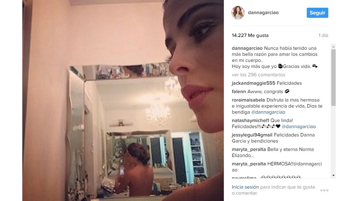 Danna García confirma embarazo a través de fotografía