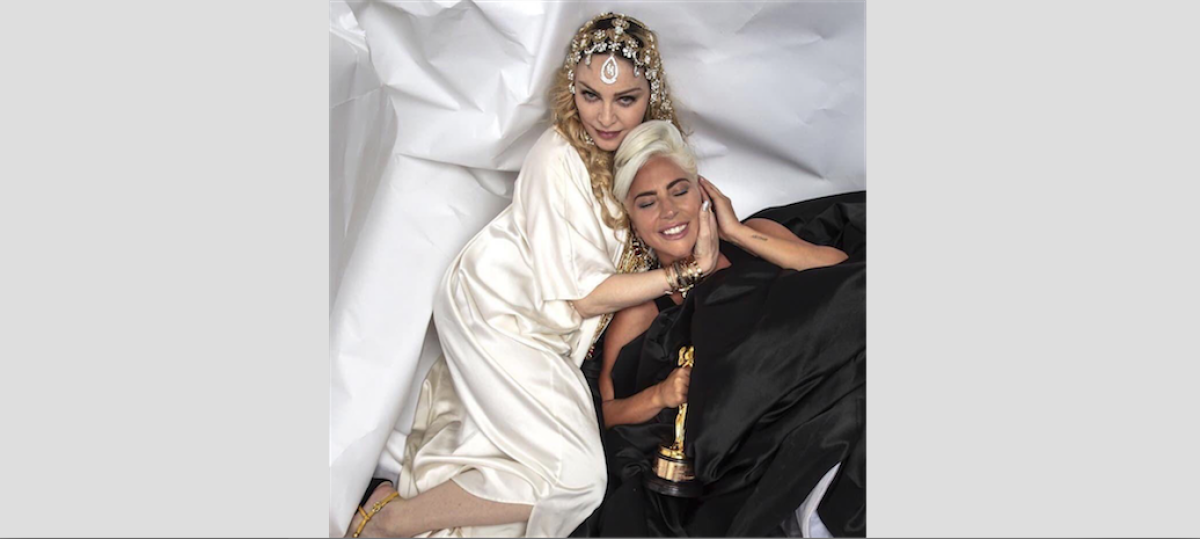 Lady Gaga y Madonna celebran juntas el Oscar de ‘Shallow’