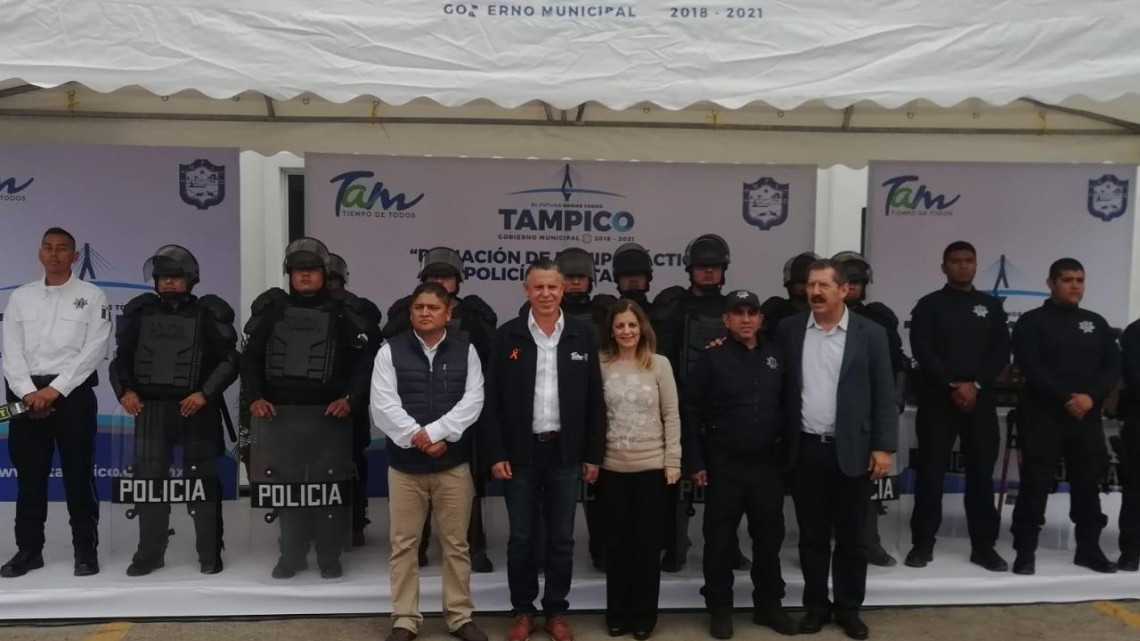 Equipan a la policía estatal acreditable asignada a Tampico