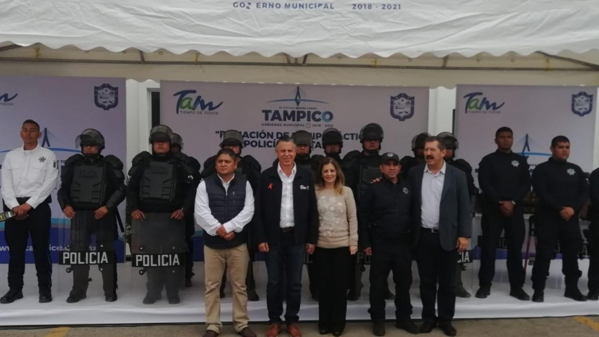Equipan a la policía estatal acreditable asignada a Tampico