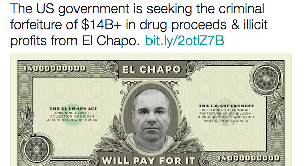 “Chapo podría financiar el muro”: Ted Cruz
