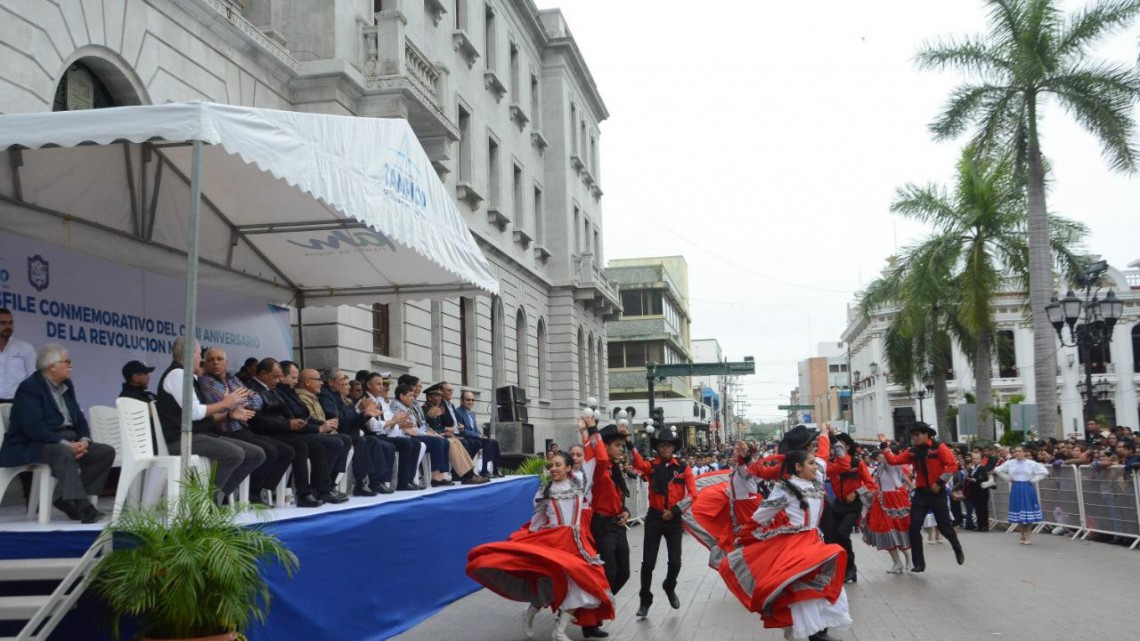 Celebran en Tampico el 108 Aniversario de la Revolución Mexicana