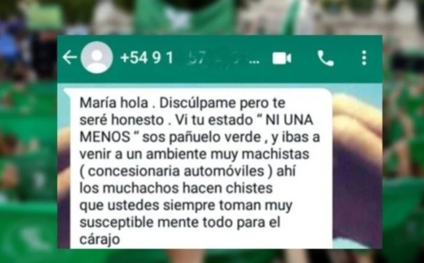 Despiden a mujer por estado WhatsApp "feminista"