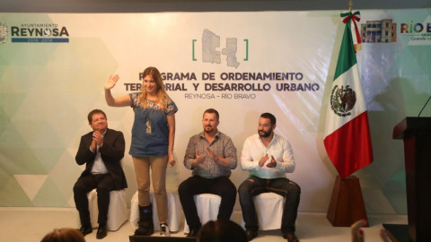 Alcaldes de Reynosa y Río Bravo presiden reunión