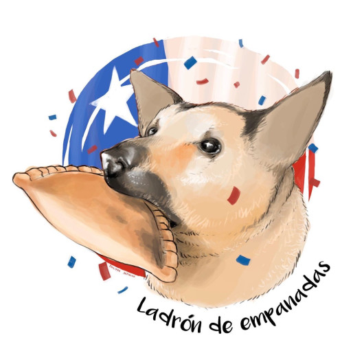Perro roba empanada y se vuelve viral