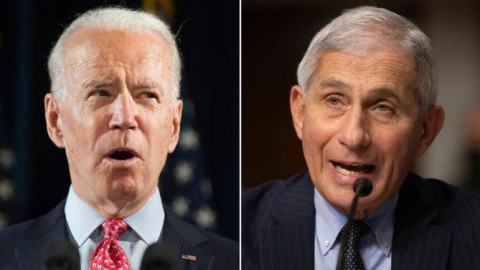 Biden confirma que Anthony Fauci continuará al frente de la estrategia contra el COVID-19