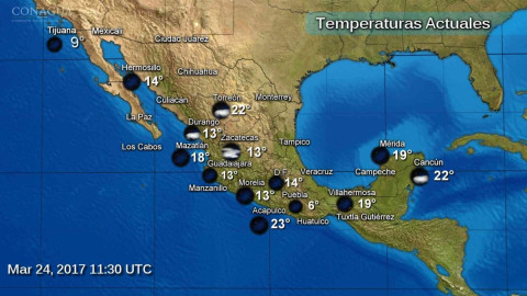 Ambiente caluroso y fuertes vientos se prevén en parte del país