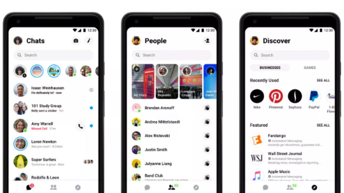 Facebook Messenger presenta su nuevo diseño