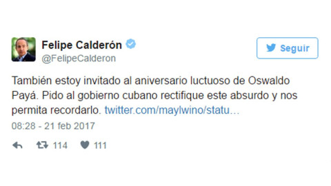 Cuba niega la entrada a Felipe Calderón
