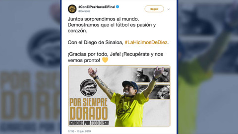 Maradona no seguirá al frente de Dorados