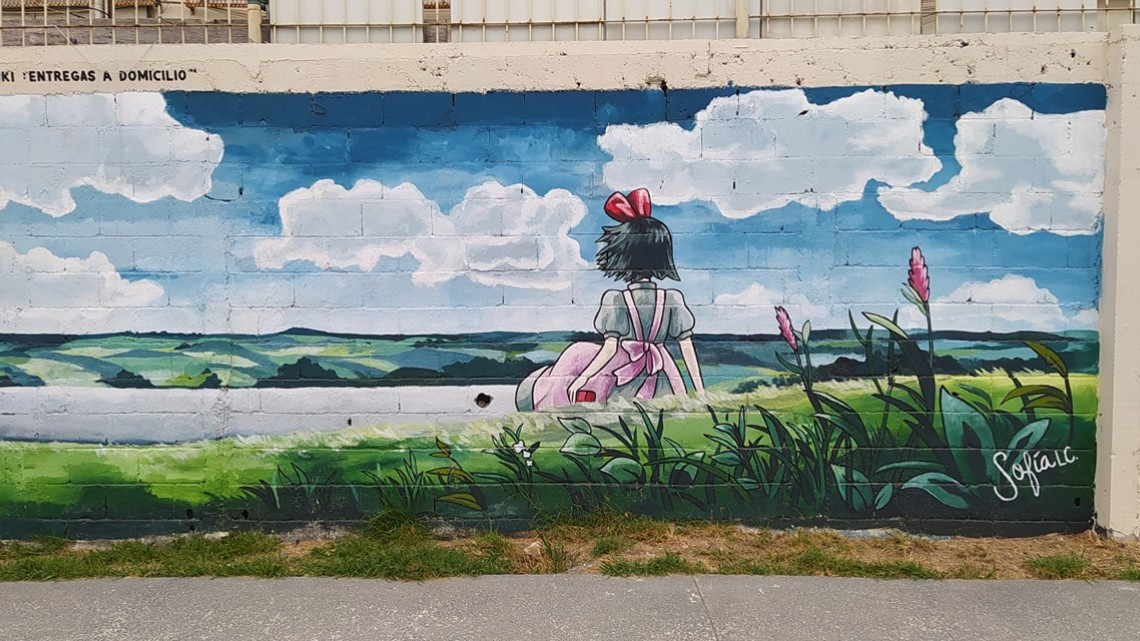 San Nicolás es pintado con imágenes de Studio Ghibli