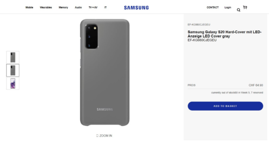 Samsung comparte publica por error el nuevo Galaxy s20