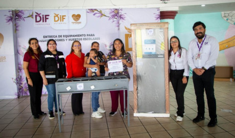 Continúa DIF Tamaulipas equipando desayunadores escolares y comedores comunitarios