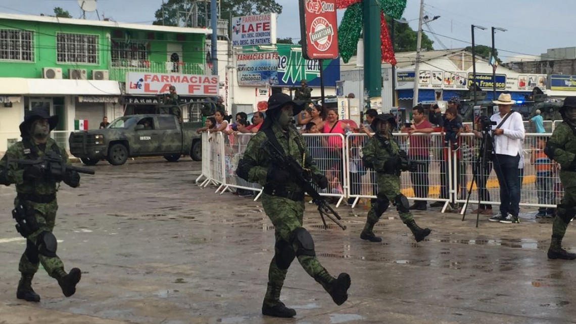 Transcurre sin novedad el desfile cívico militar en Altamira.