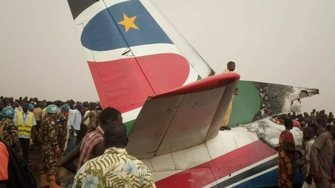 Un avión se estrella en el aeropuerto de Sudán del Sur