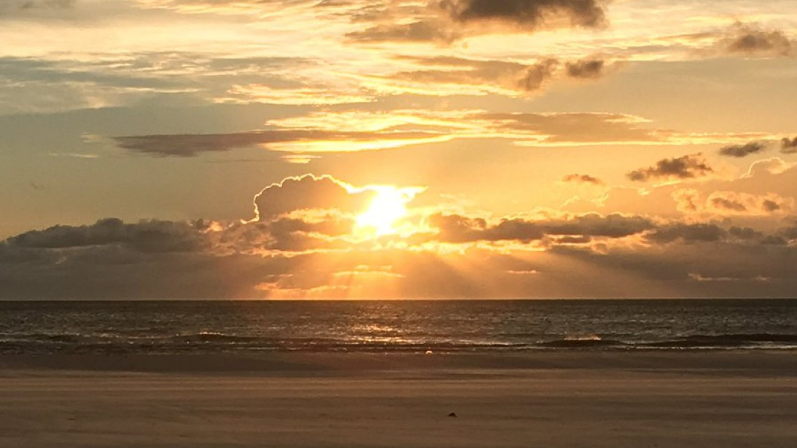 El atardecer antes de Irma