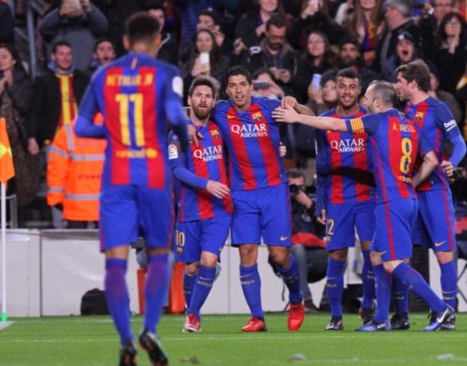 Llega a 100 goles Luis Suárez con Barcelona