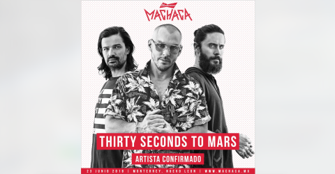 ¡Thirty Seconds To Mars, confirmados para el Machaca 2018! 