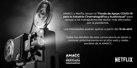 Netflix y AMACC crean fondo de apoyo a la industria audiovisual por covid-19