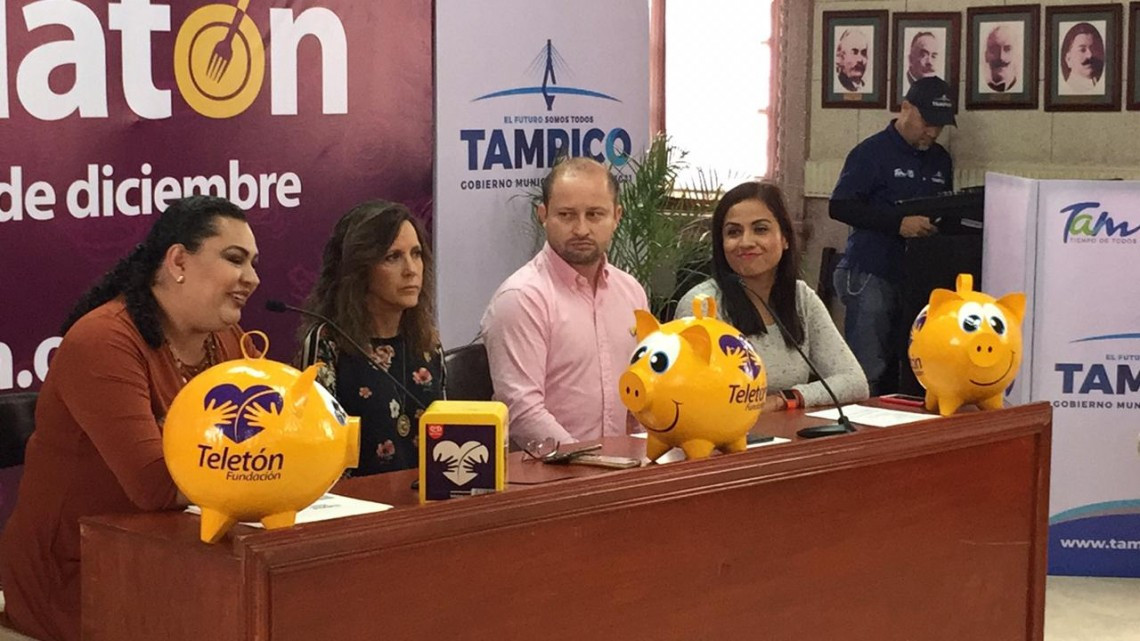 Rodrigo Romeh presente en el Teletón Tampico