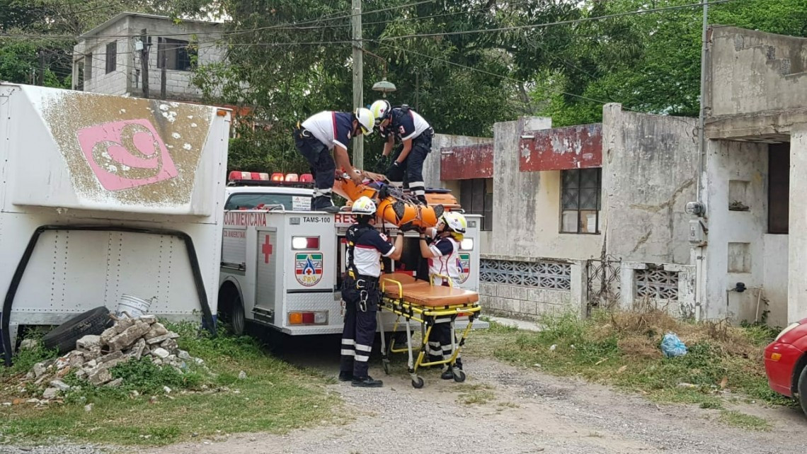 Realiza Cruz Roja Madero capacitación en rescate vertical