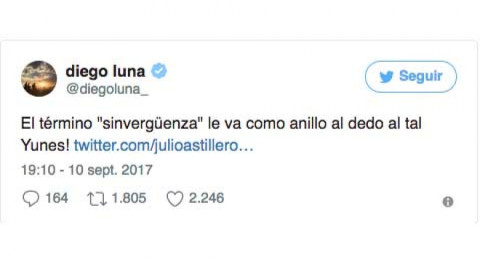 Llama Diego Luna "sinvergüenza" a Yunes