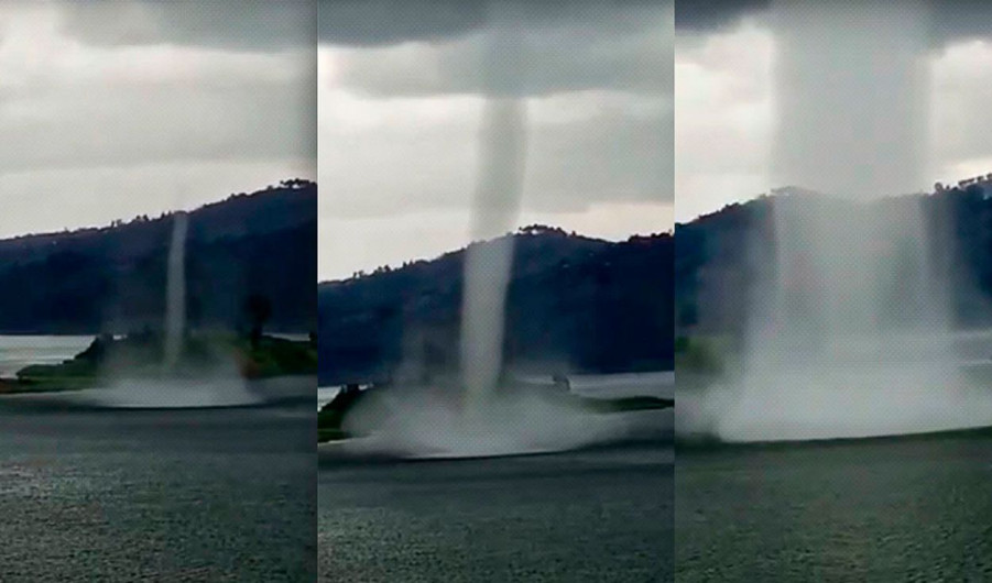 Captan formación de gran torbellino en lago de Ruanda 