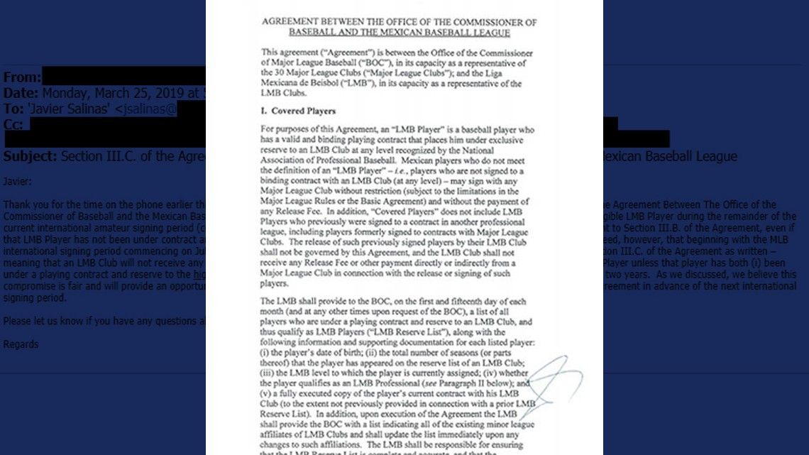 MLB advierte a la LMB sobre los requisitos para firmar peloteros en GL