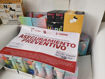 Decomisan vapeadores en Nuevo Laredo