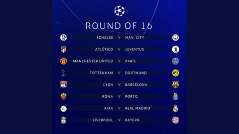 Definidos los octavos de final en la Champions League
