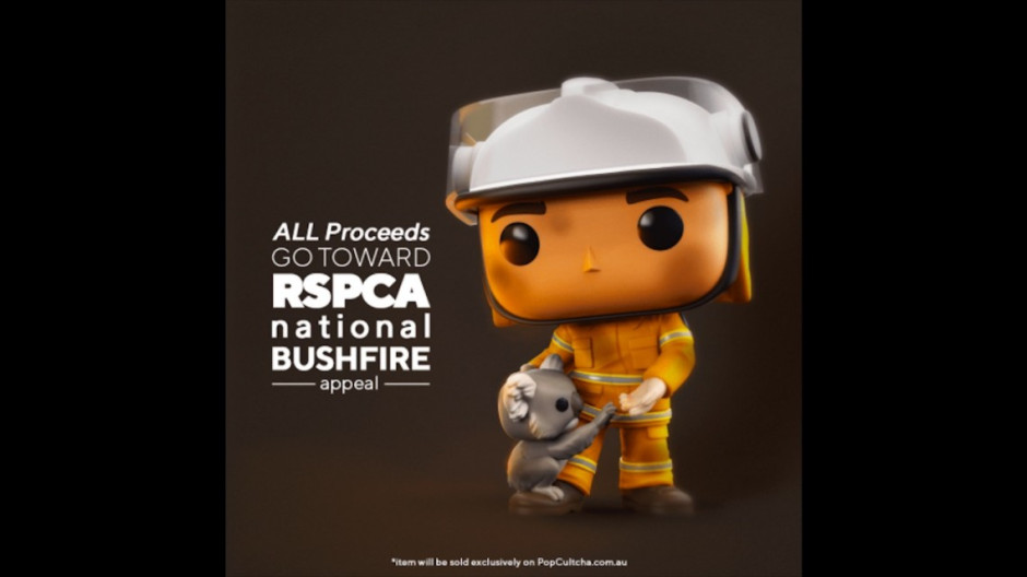Funko lanza figura de bombero y koala para ayudar a animales heridos por incendios en Australia