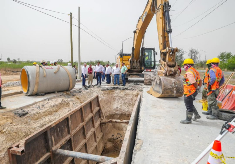 Supervisó Carlos Peña Ortiz Colector Sanitario con inversión de más de 44 mdp