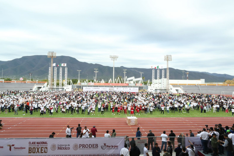 Tamaulipas presente en Clase Nacional de Boxeo 'Por la paz y contra las adicciones'