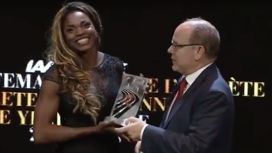Caterine Ibargüen es la mejor atleta femenina del 2018